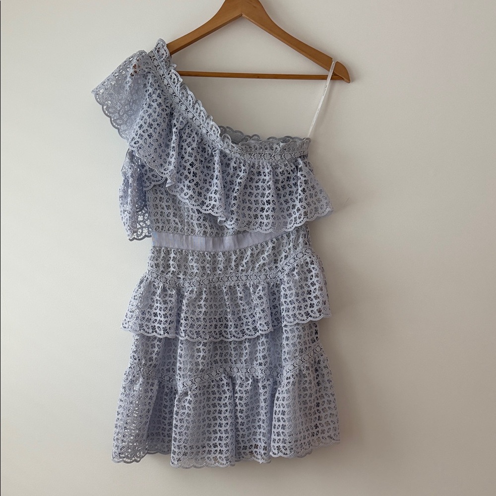 Self Portrait Light Blue Dress